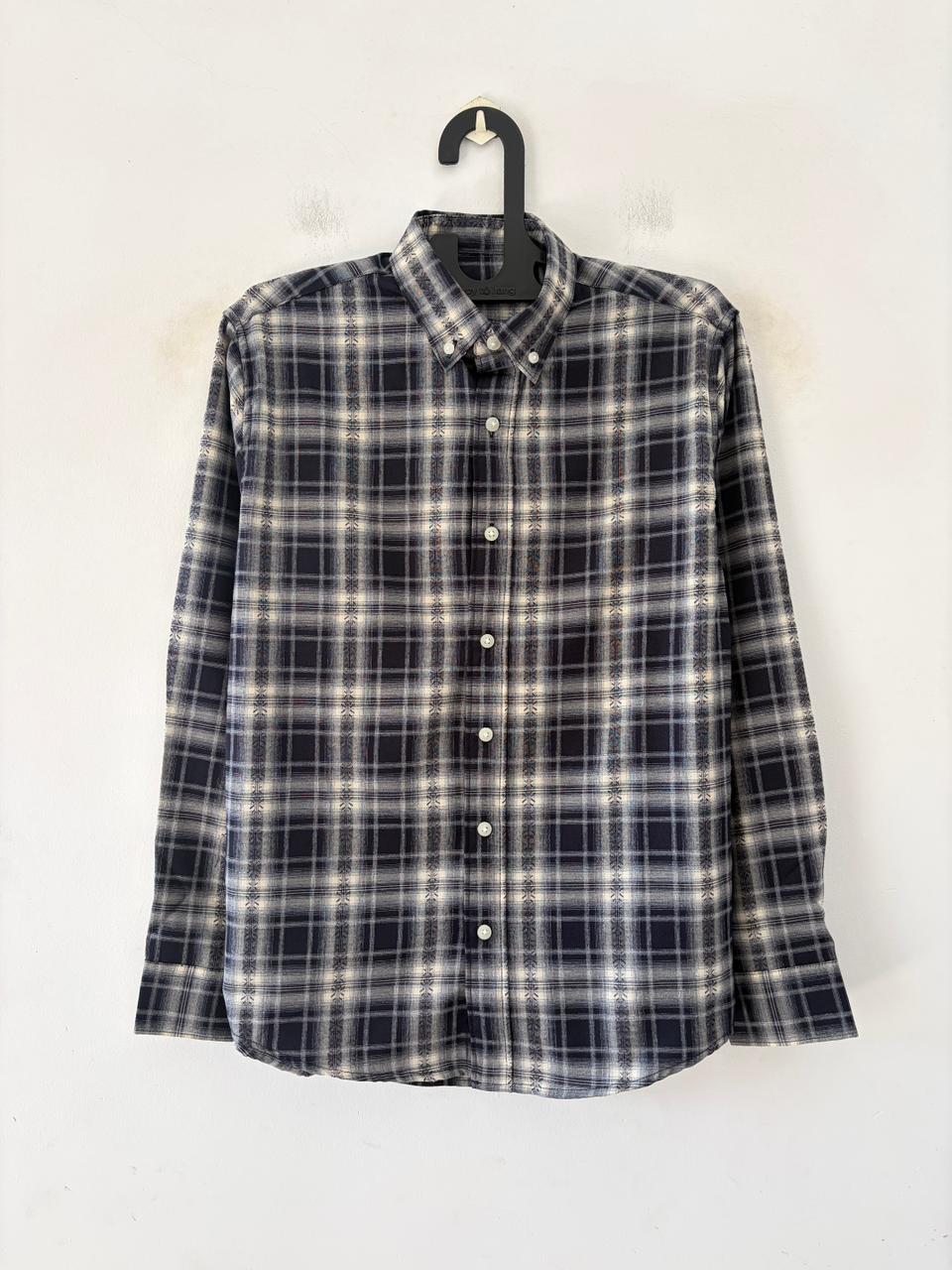 Rich navy imp check shirt