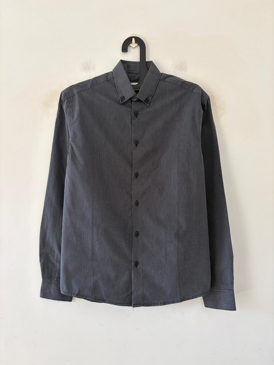 Charcoal oldmoney stripes shirt