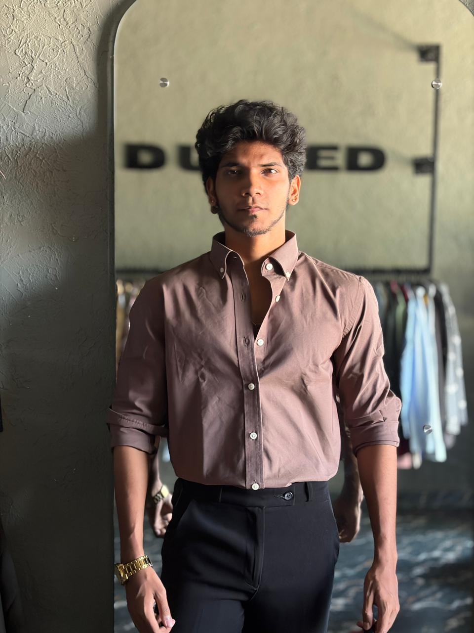 Cocoa crest oxford shirt