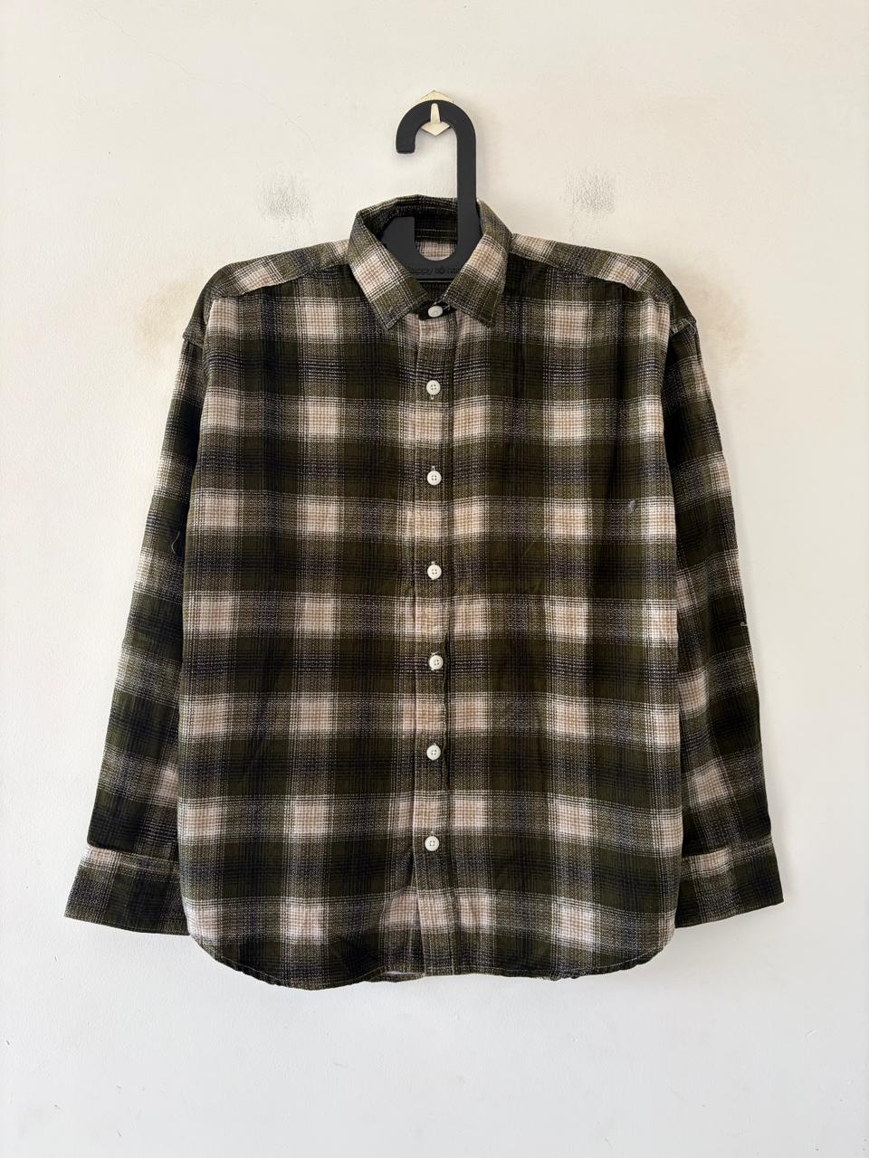 Forest green & ash flannels