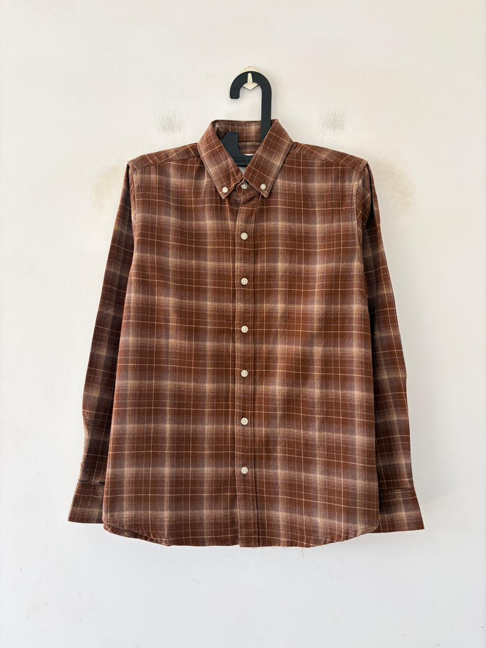 Chestnut & beige flannels