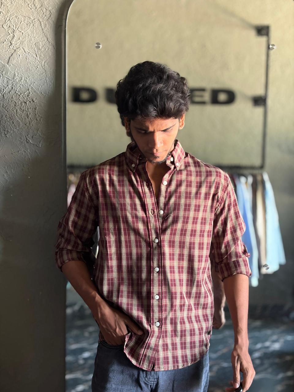 Garnet luxe imp check shirt