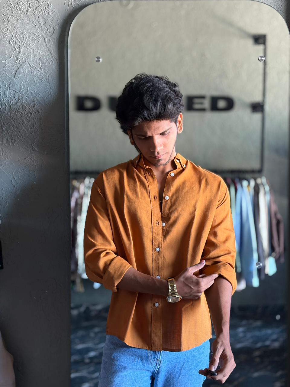 Amber luxe linen shirt