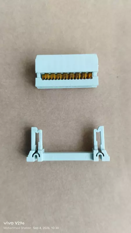 16-Pin FRC IDC Connector Clips - Male and Female, Pack of 100 Pairs