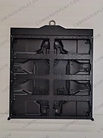 640 mm powder-coated steel LED cabinet hanging bar with forged galvanised eyebolt – Lumina