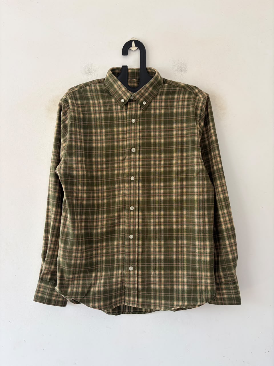 Olive dust imp check shirt
