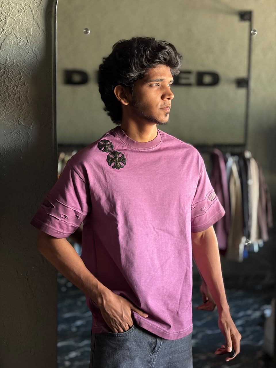 Mauve relic bloom tee