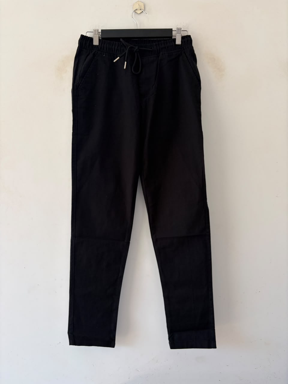 Noir drift linen pants