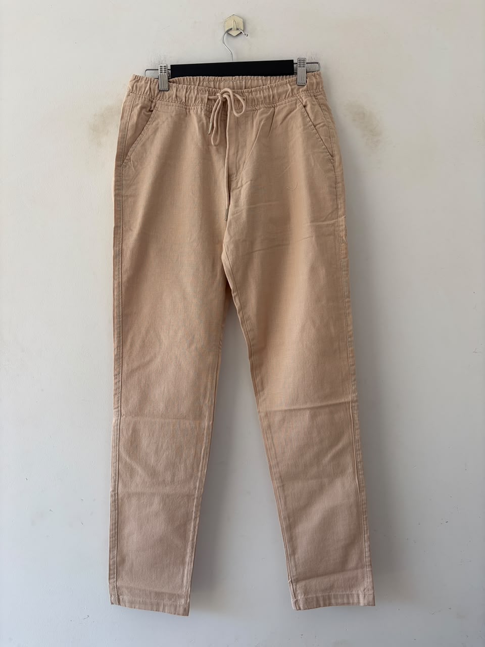 Almond beige linen pants