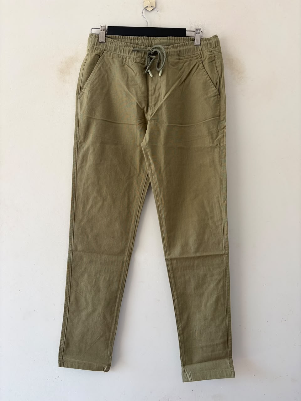 Moss olive linen pants