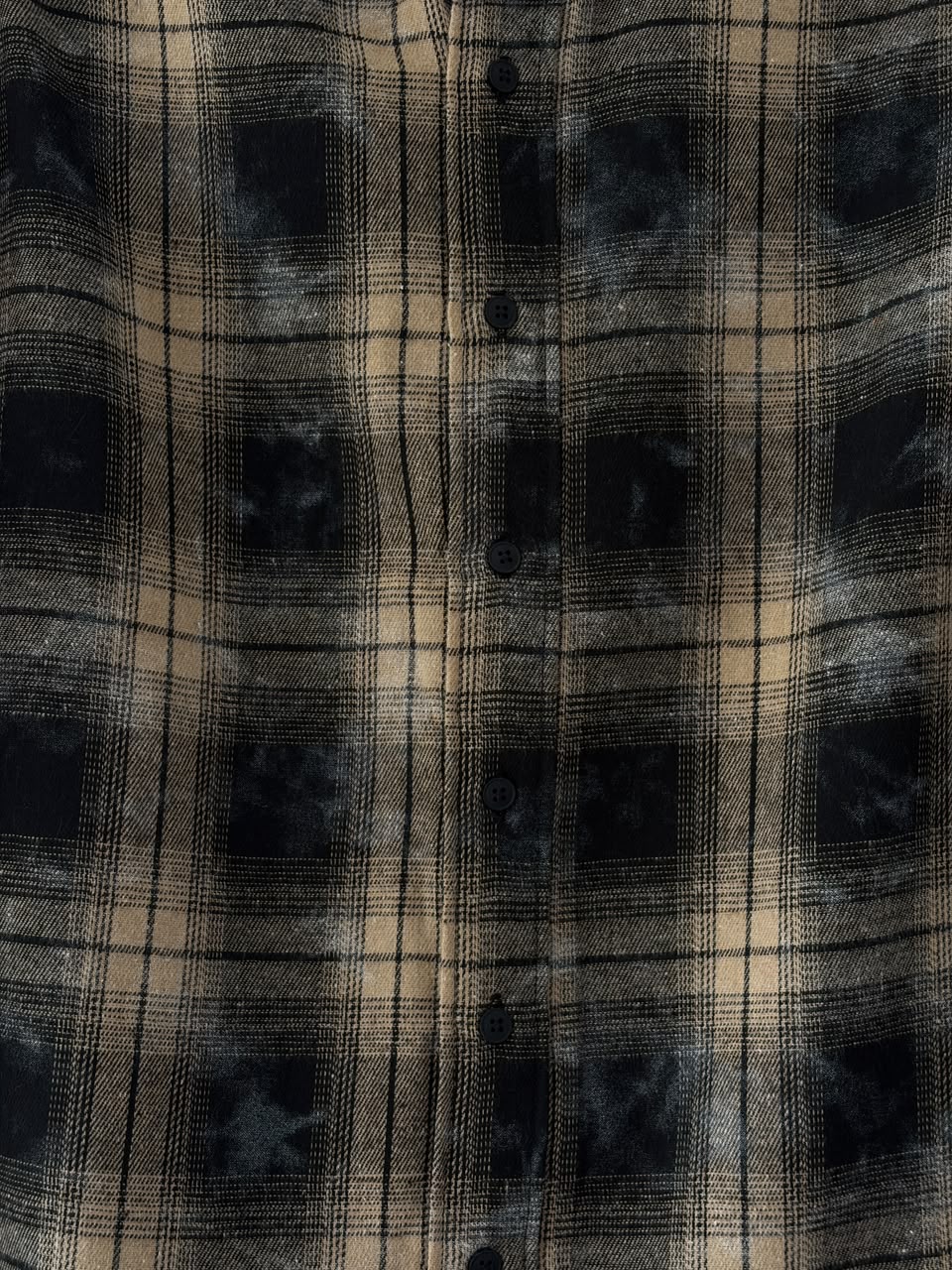 Beige & charcoal washed flannels