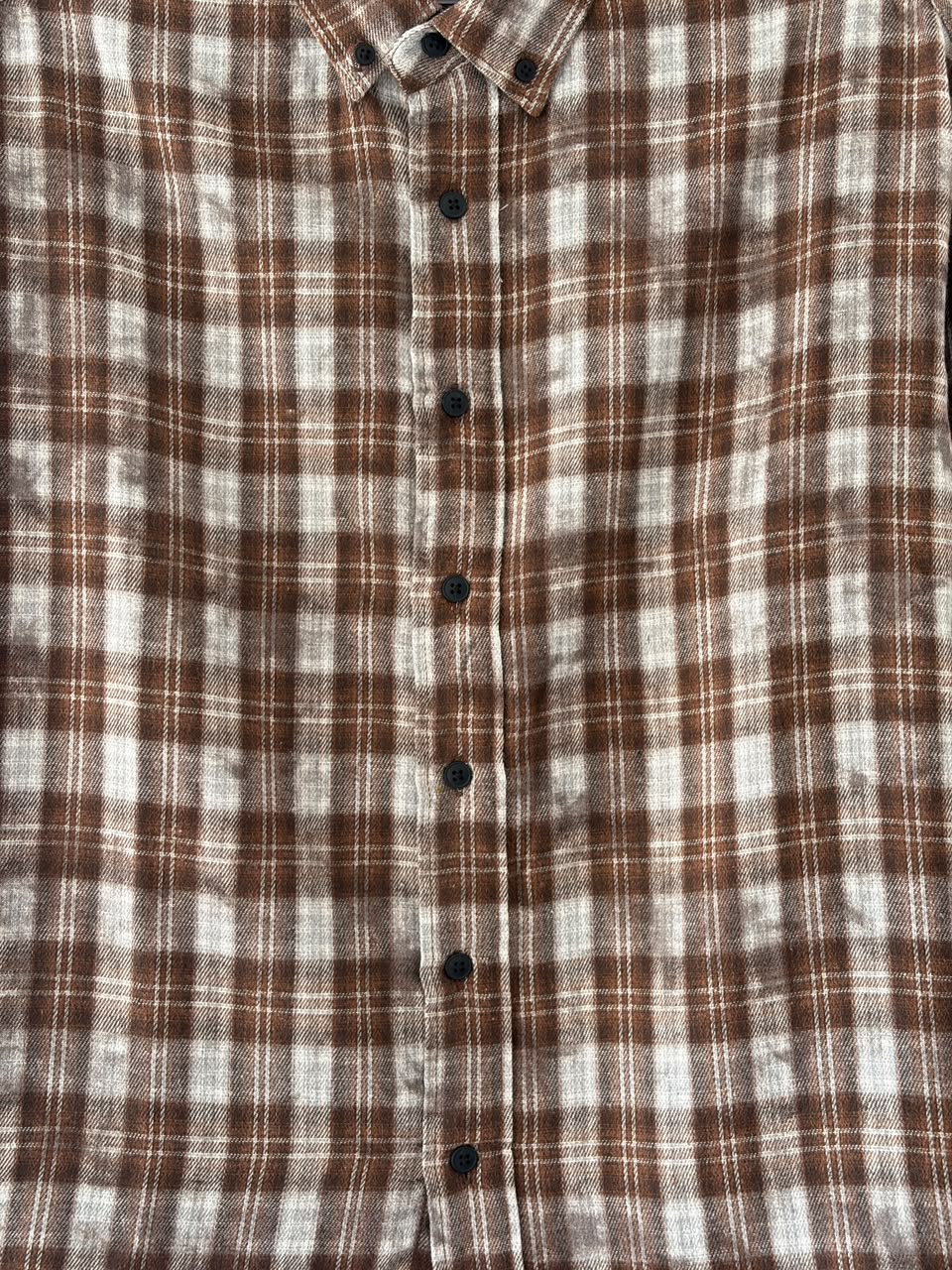 Walnut & frost washed flannels