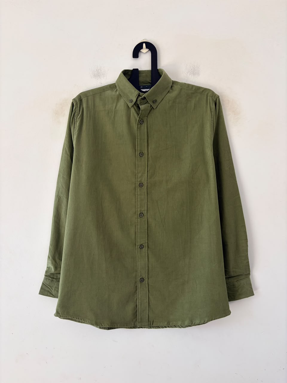 Moss green baby corduroy