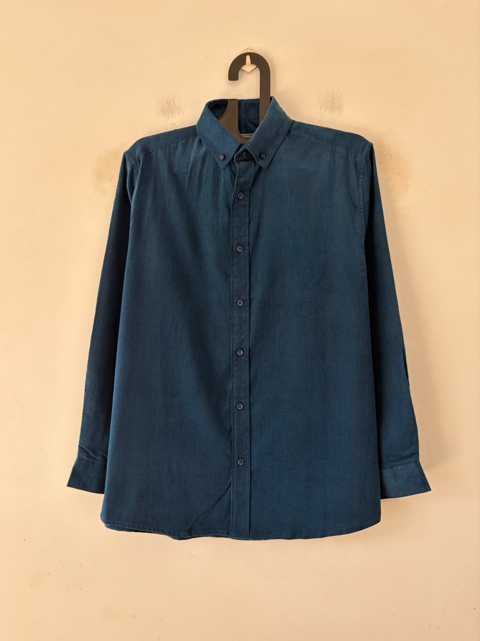 Teal blue baby corduroy