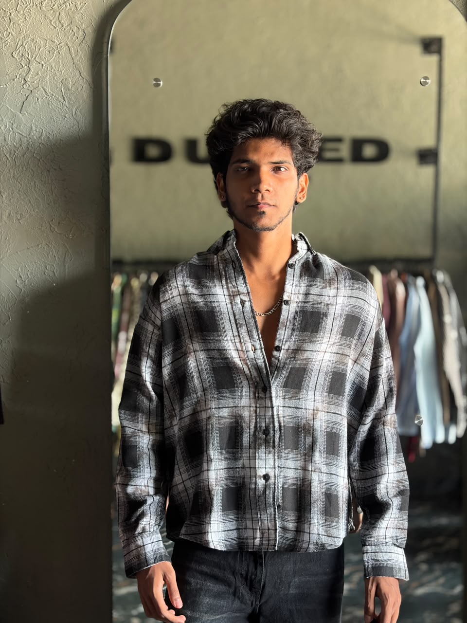 Silver & shadow washed flannels