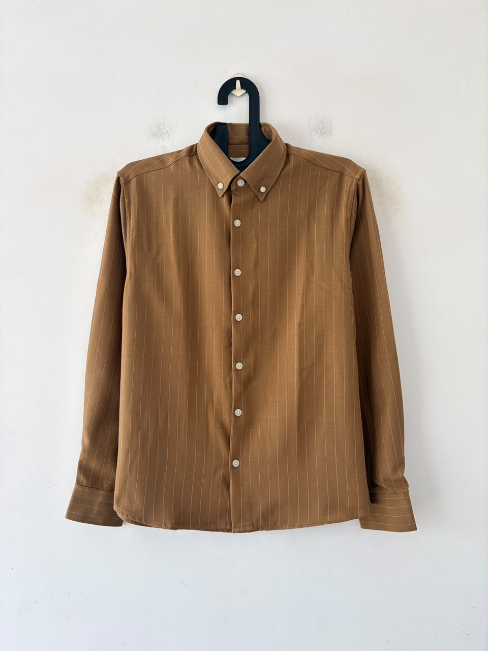 Camel tan Imp pin stripes shirt