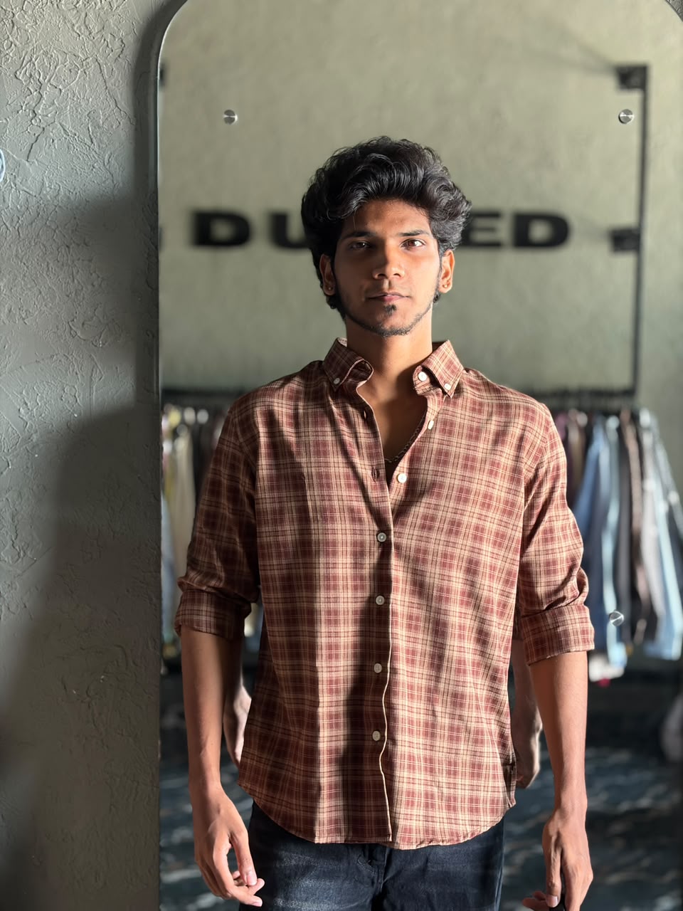 Rustic luxe imp check shirt