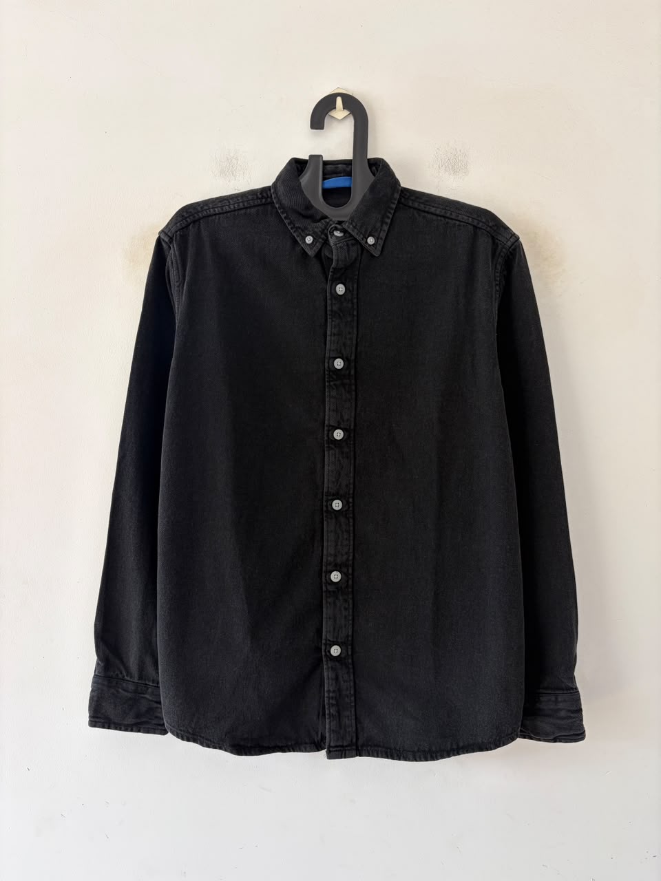 Urban noir denim shirt