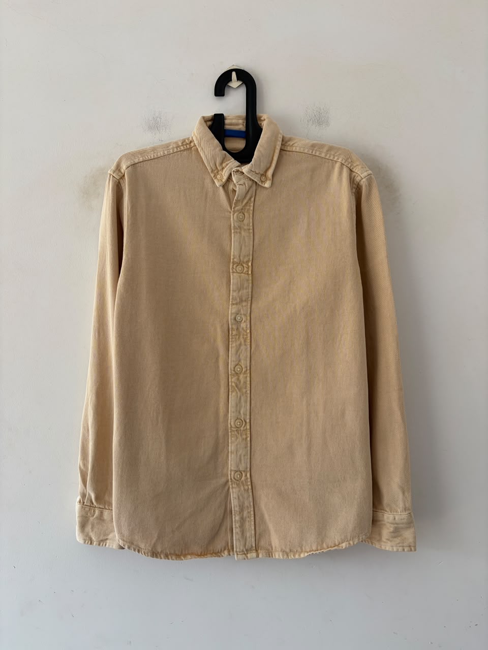 Ivory fade denim shirt