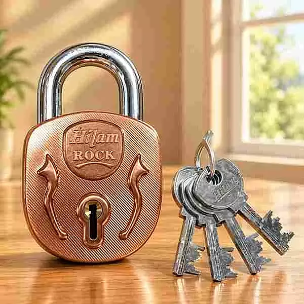 Hilam Padlock Rock Colour 78mm