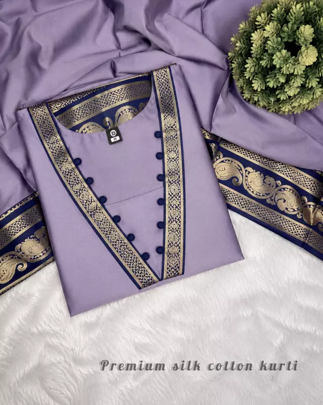 Siya Silk Cotton Kurti Set