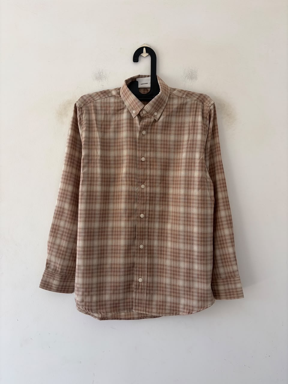 Wood brown imp check shirt