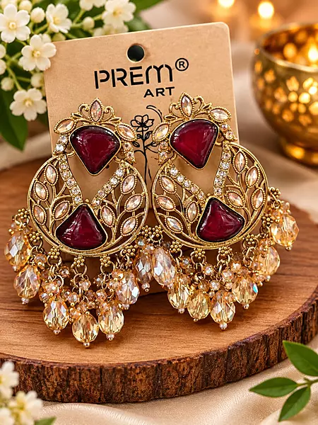Ethenic gold plated earing