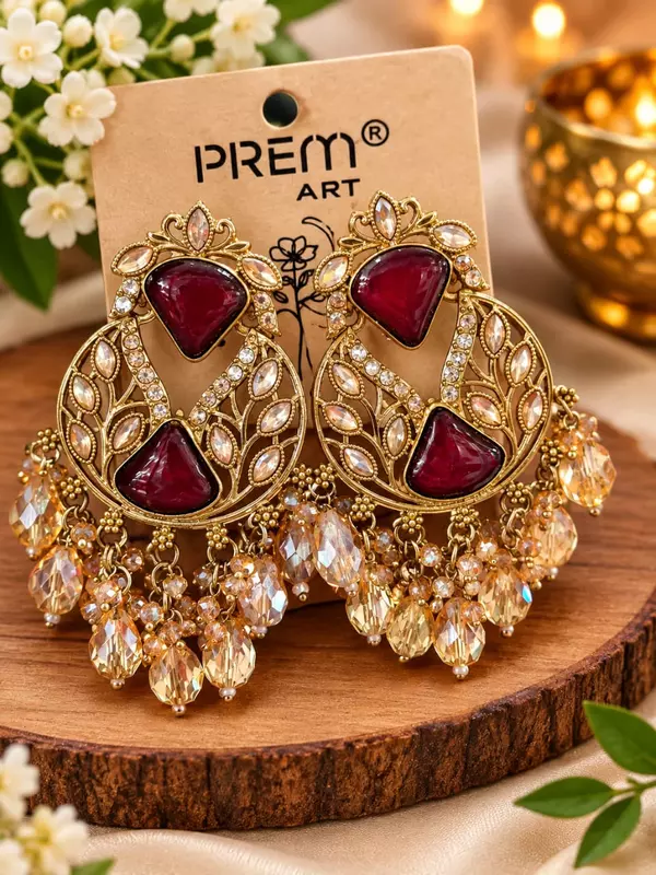 Ethenic gold plated earing