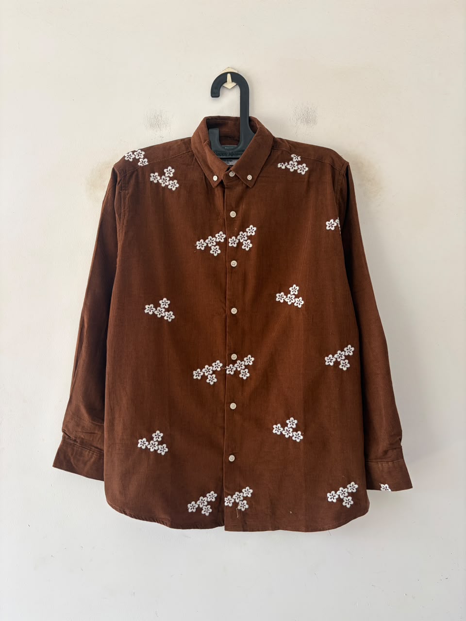 Rustic luxe embroidered shirt