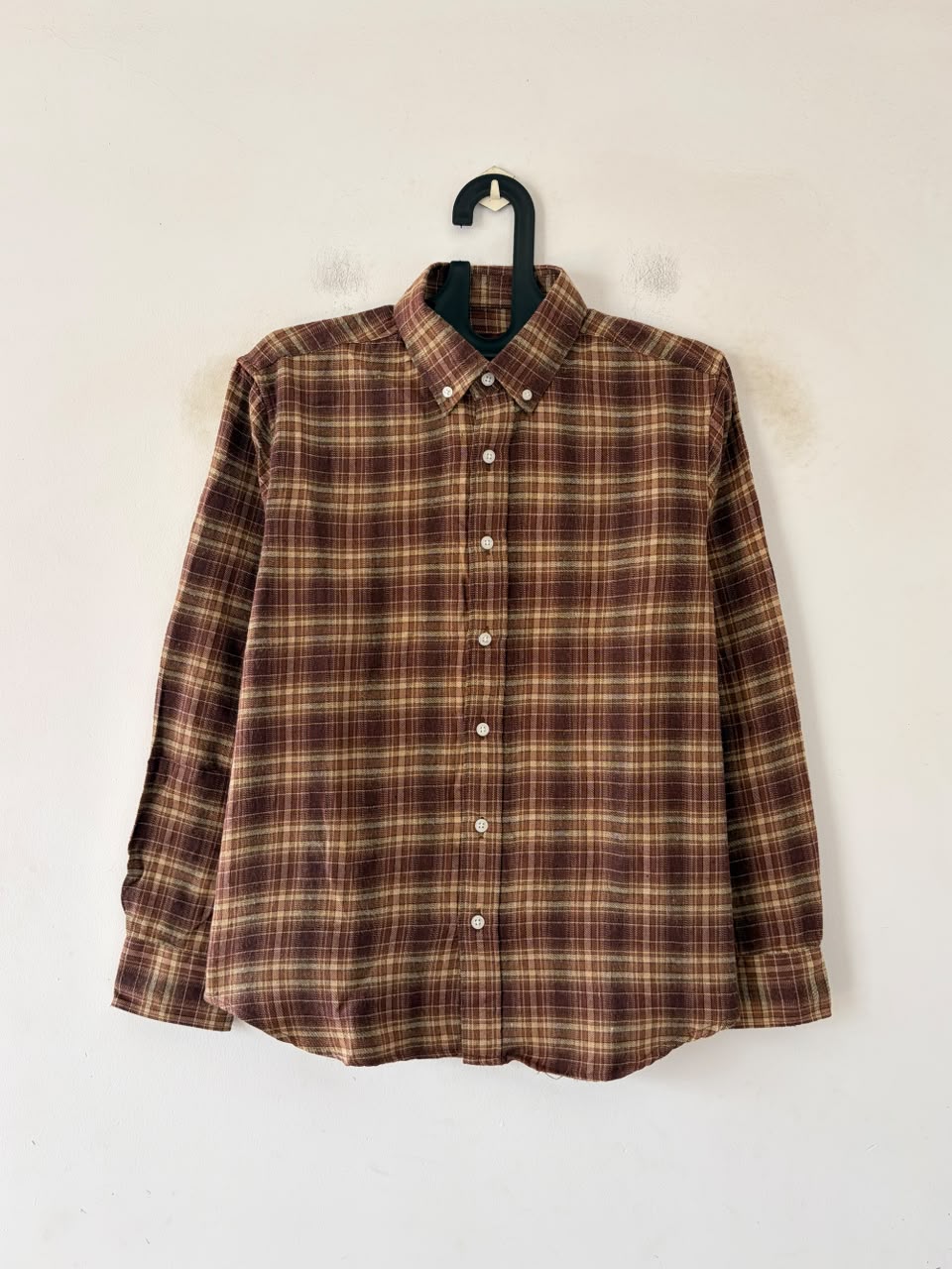 Chestnut brown & dune flannels