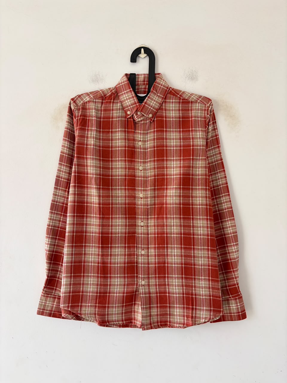 Terracotta & frost line flannels