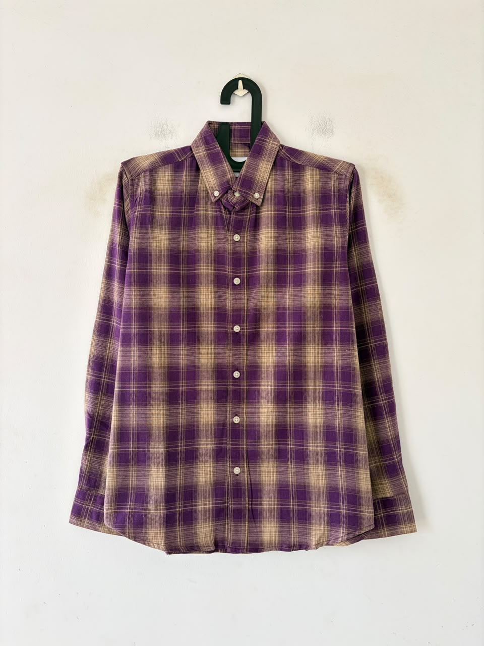 Plum purple & dune flannels
