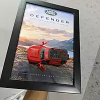 Defender ! A4 Size !Die Cast Frame