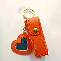 Lipstick Holder, Orange, Key Chain
