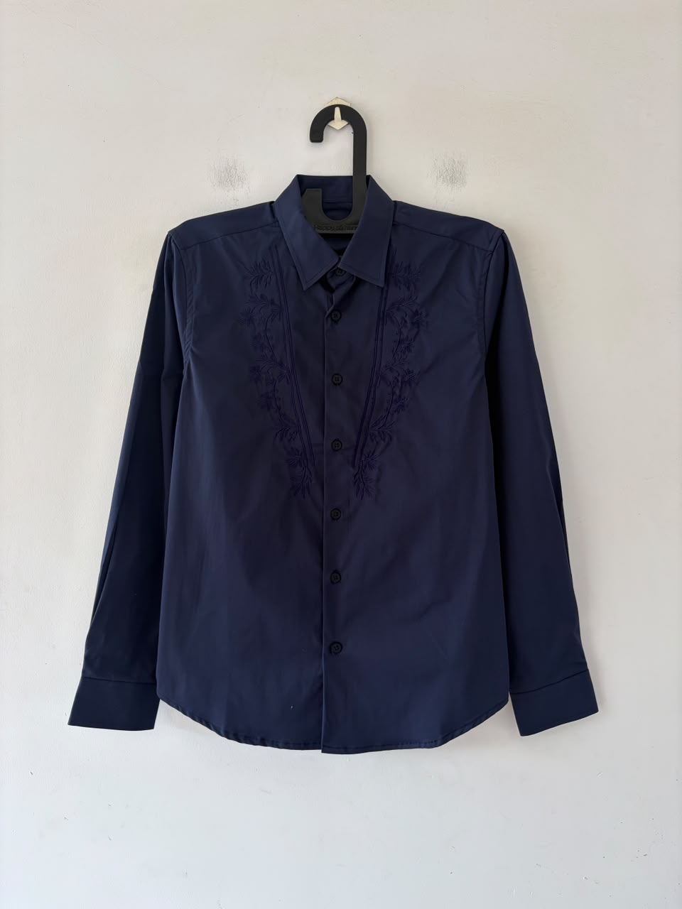 Royal navy embroidered shirt