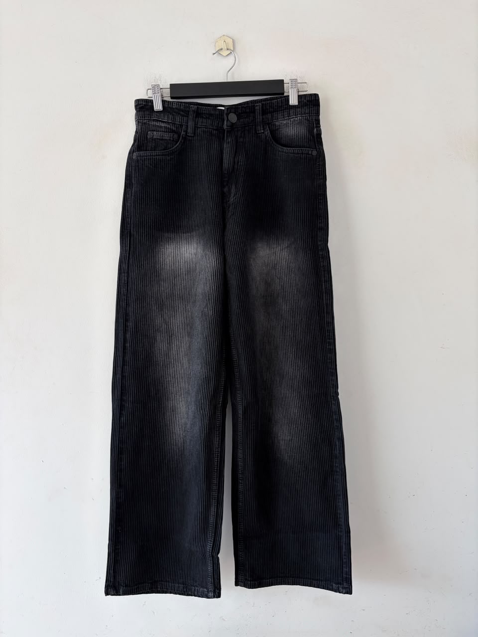 Shadow fade ribbed baggy