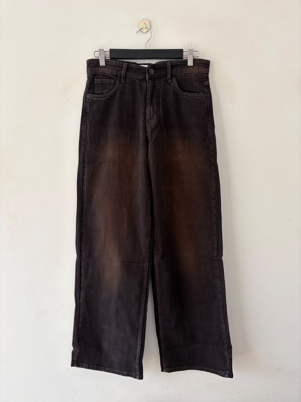 Rust fade ribbed baggy