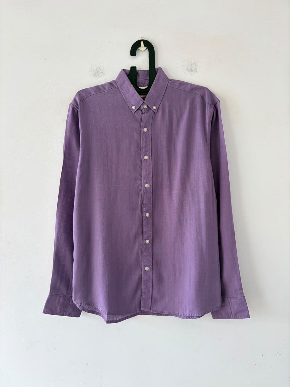 Lavender luxe linen shirt