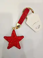 Red, Star Shaped Key Ring