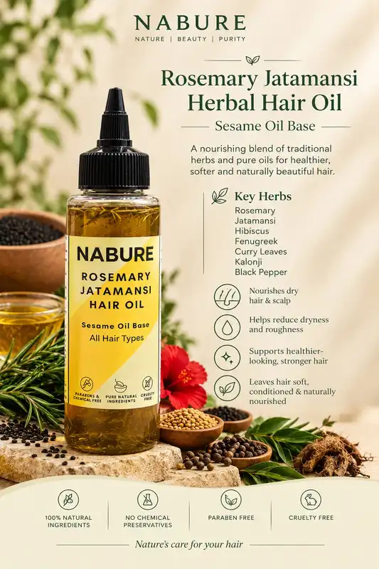 NABURE Rosemary Jatamansi Winter Hair Oil