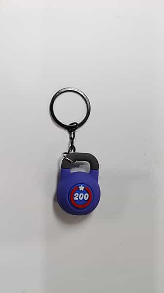 Blue, Kettlebell ! GYM Key Chain