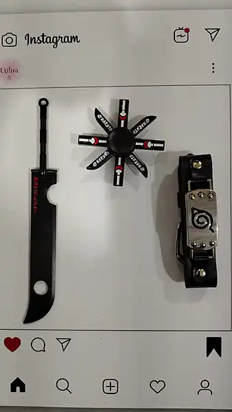 Naruto-branded shuriken/spinner