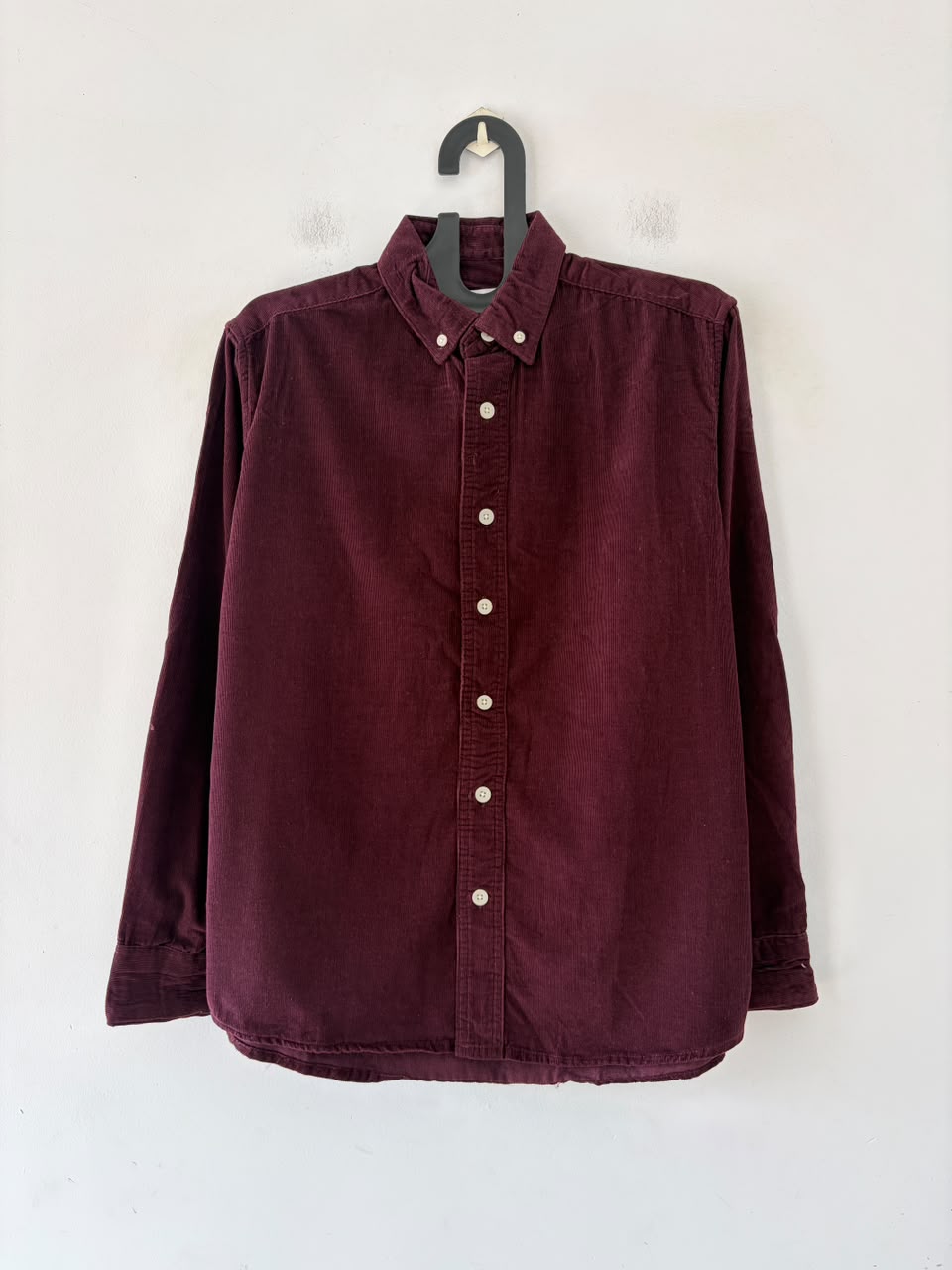 Wine wood corduroy shirt