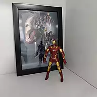IRON MAN Die Cast Frame ! Size A4 !