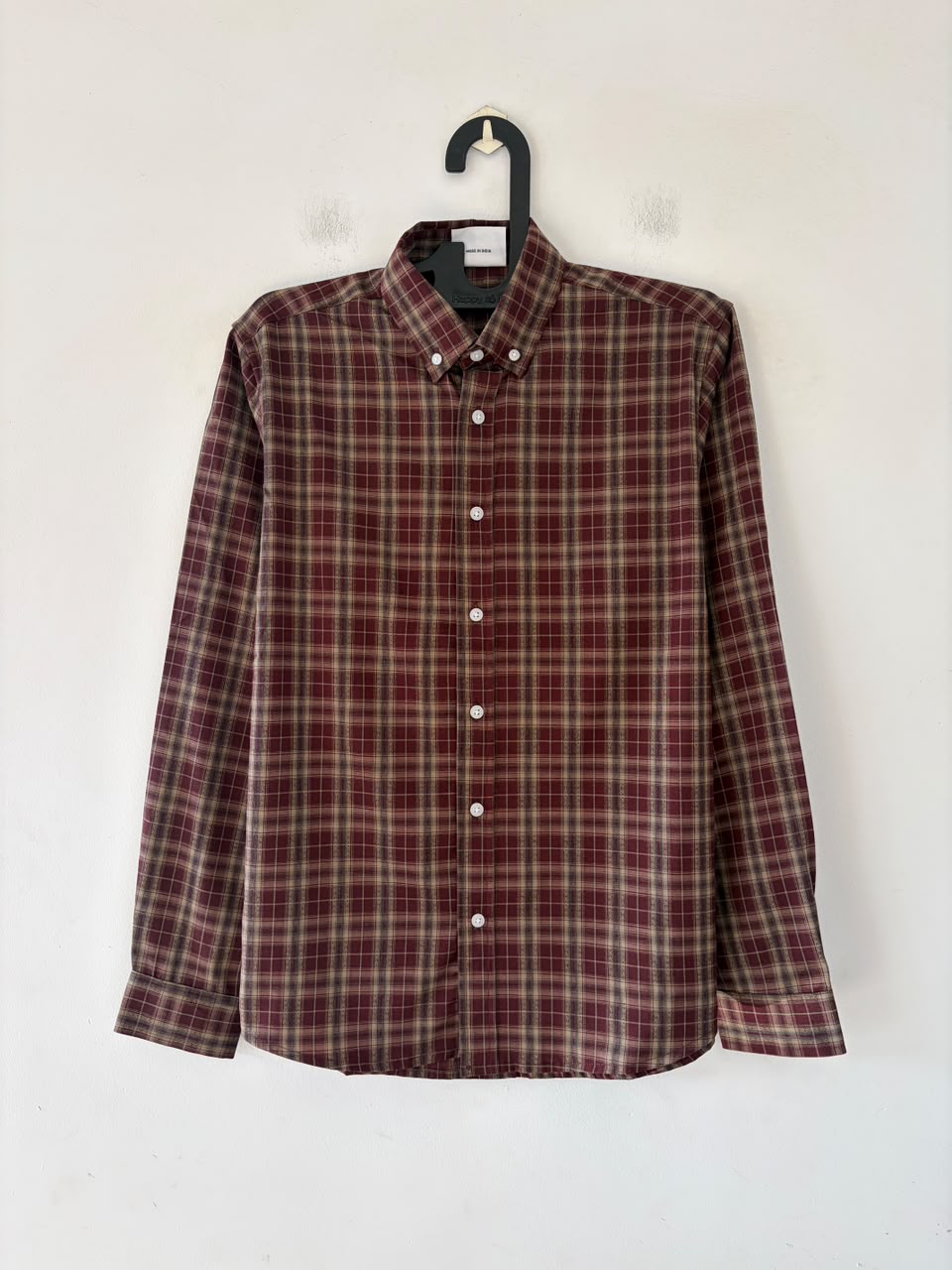 Vintage garnet imp check shirt