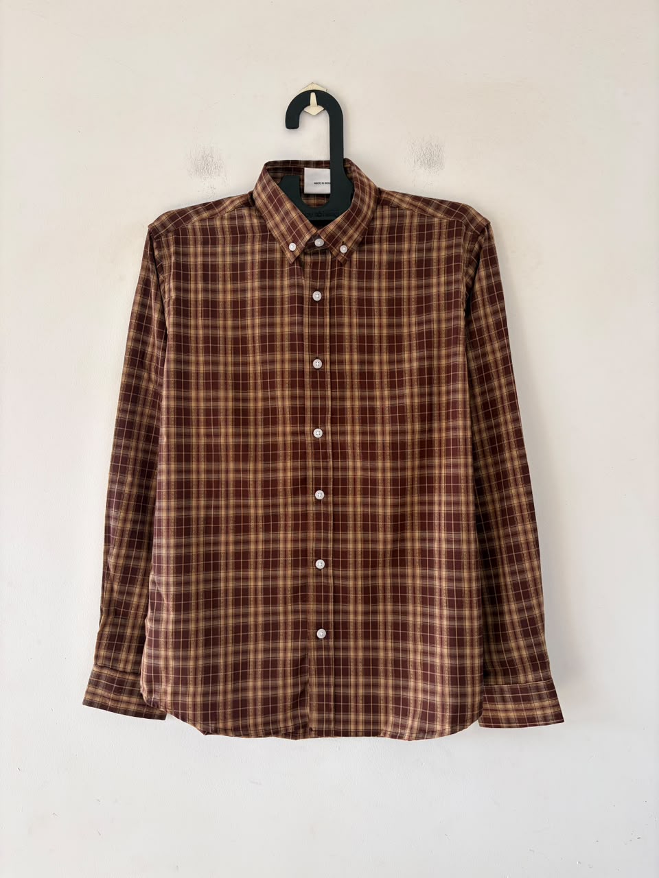 Mocha brown imp check shirt