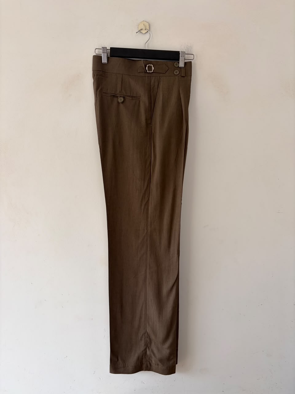 Mocha dune linen gurkha pants