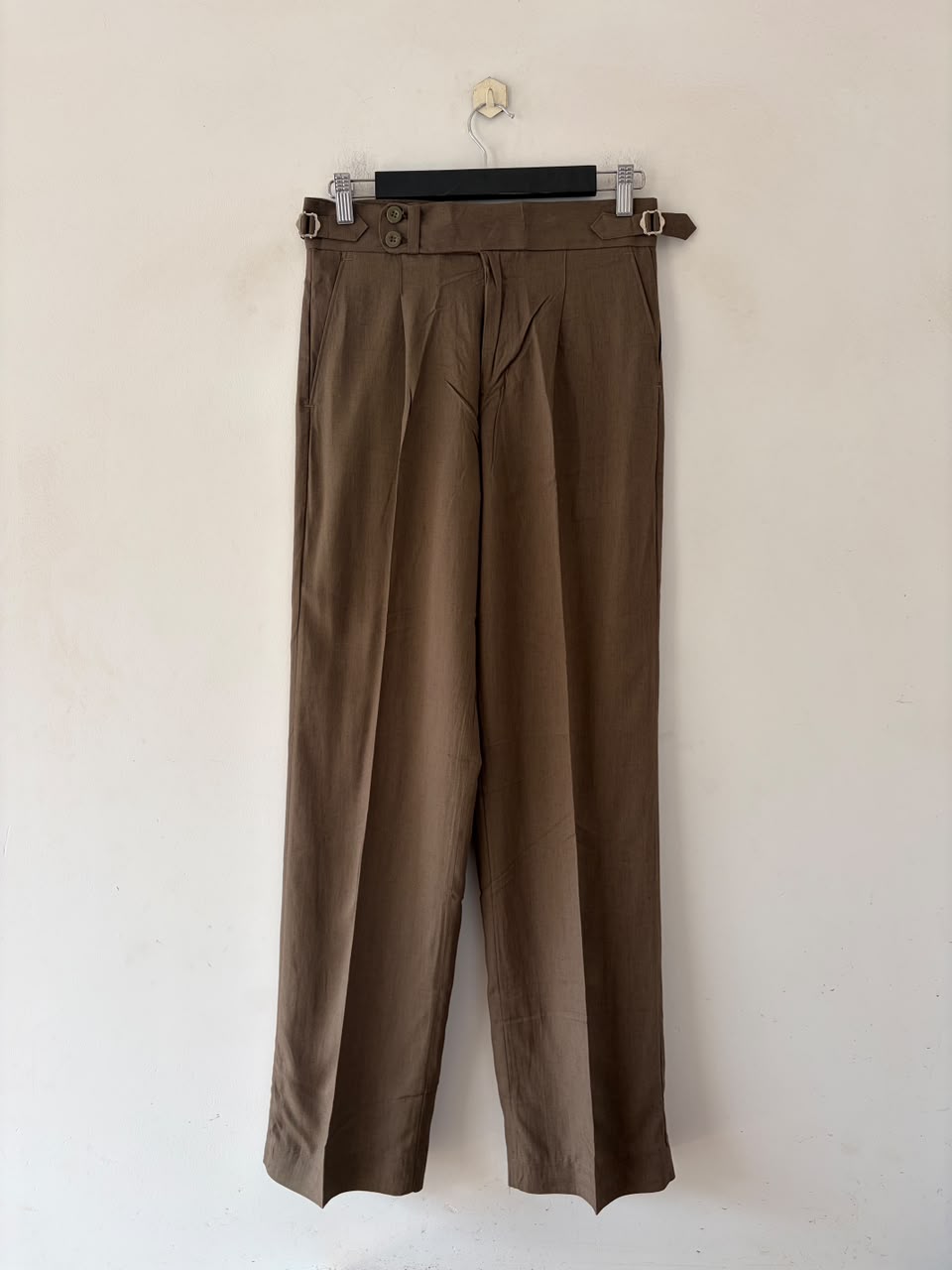 Mocha dune linen gurkha pants