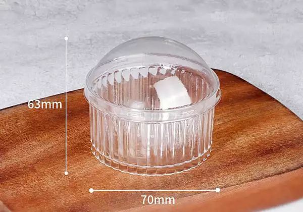 Acrylic mousse/dessert cups with lid