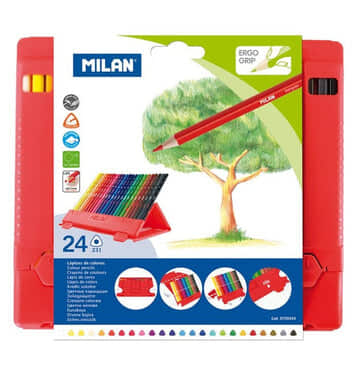 MILAN COLOR PENCIL 24C PVC PACK MILAN COLOR PENCIL 24C PVC PACK